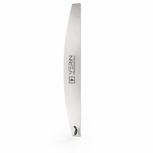Half moon nail file, titanium
